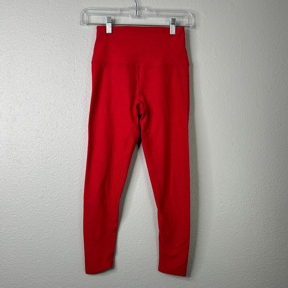 Beyond Yoga Womens Leggings High Rise Stretch Red XS
